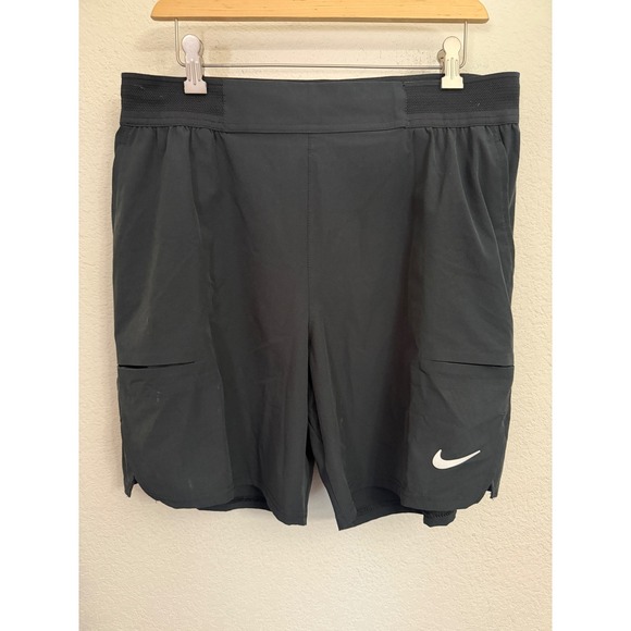 Nike Other - Nike Court Dri-FIT Advantage Black L Large Men's 7" Tennis Shorts CW5046-010